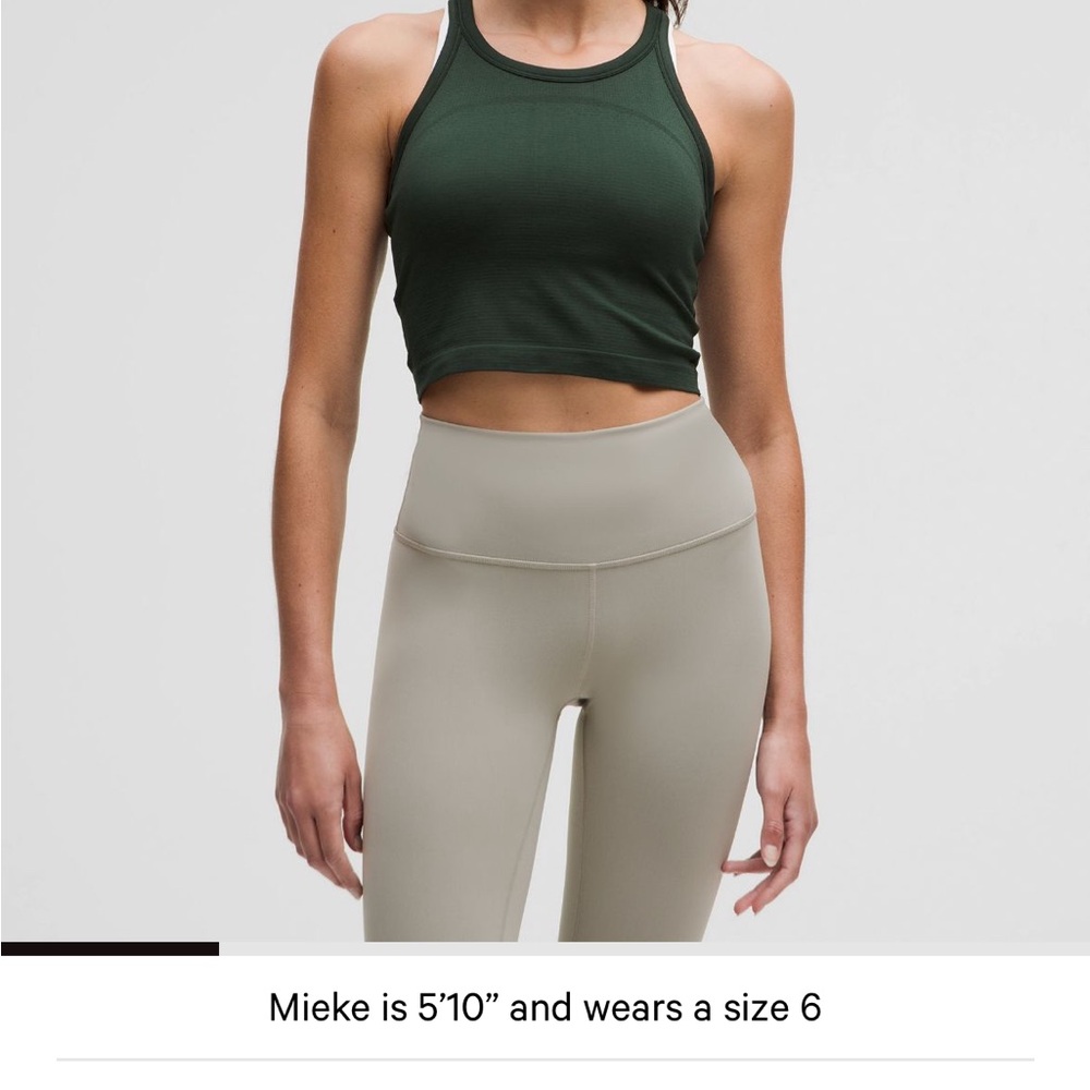 Lululemon Green Racerback Tank Top